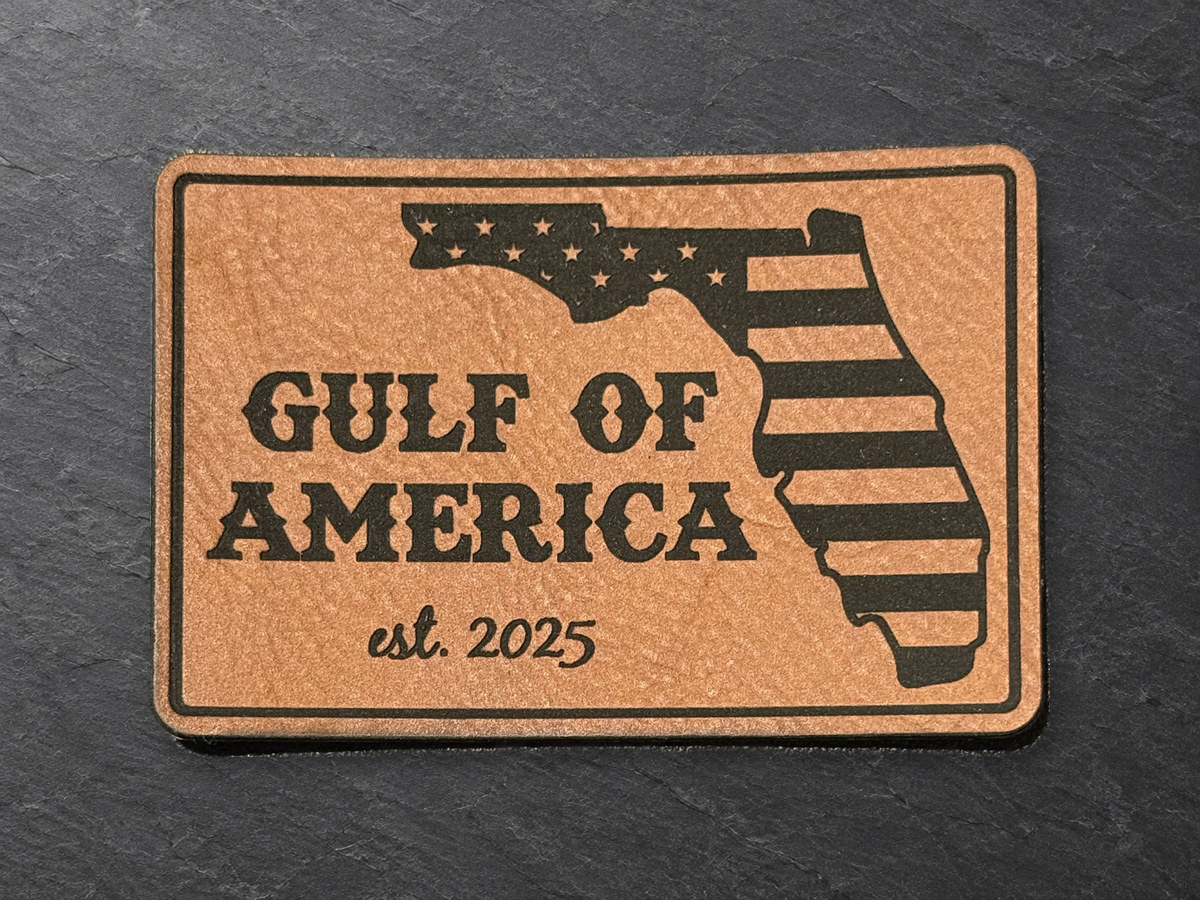 Gulf of America patch, second copper rectangular finish
