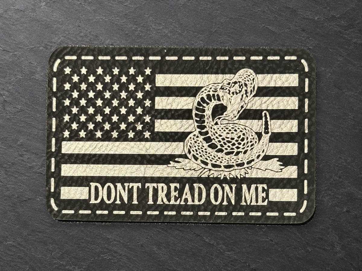 Don't Tread on Me patch, dark flag patch