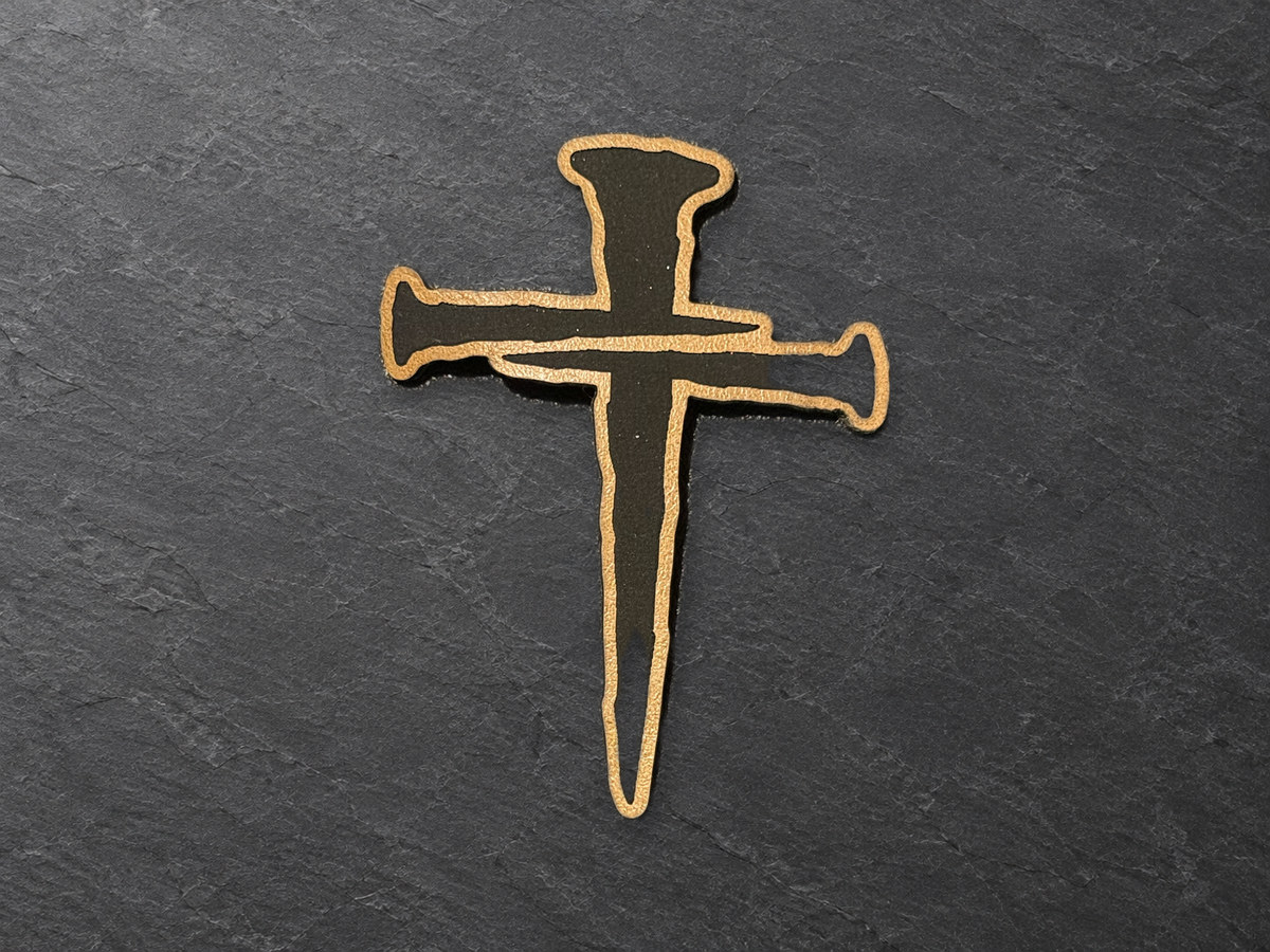 Cross patch, copper cross-shaped patch