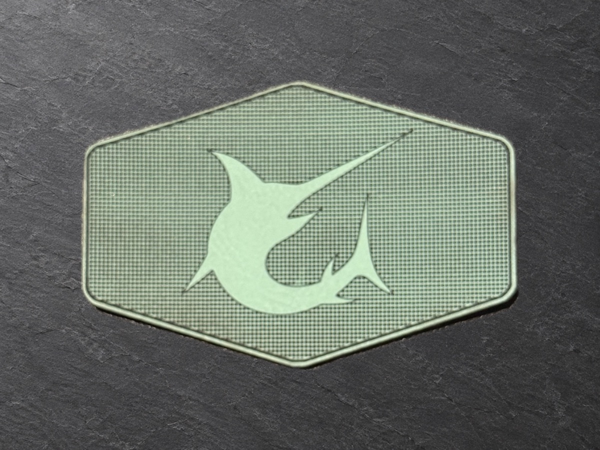 Marlin patch, green hexagonal patch
