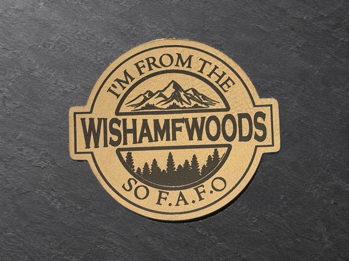 Wishamfwoods patch, light round patch
