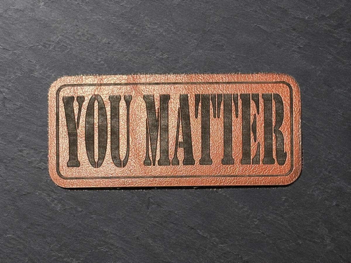 You Matter patch, copper rectangular patch